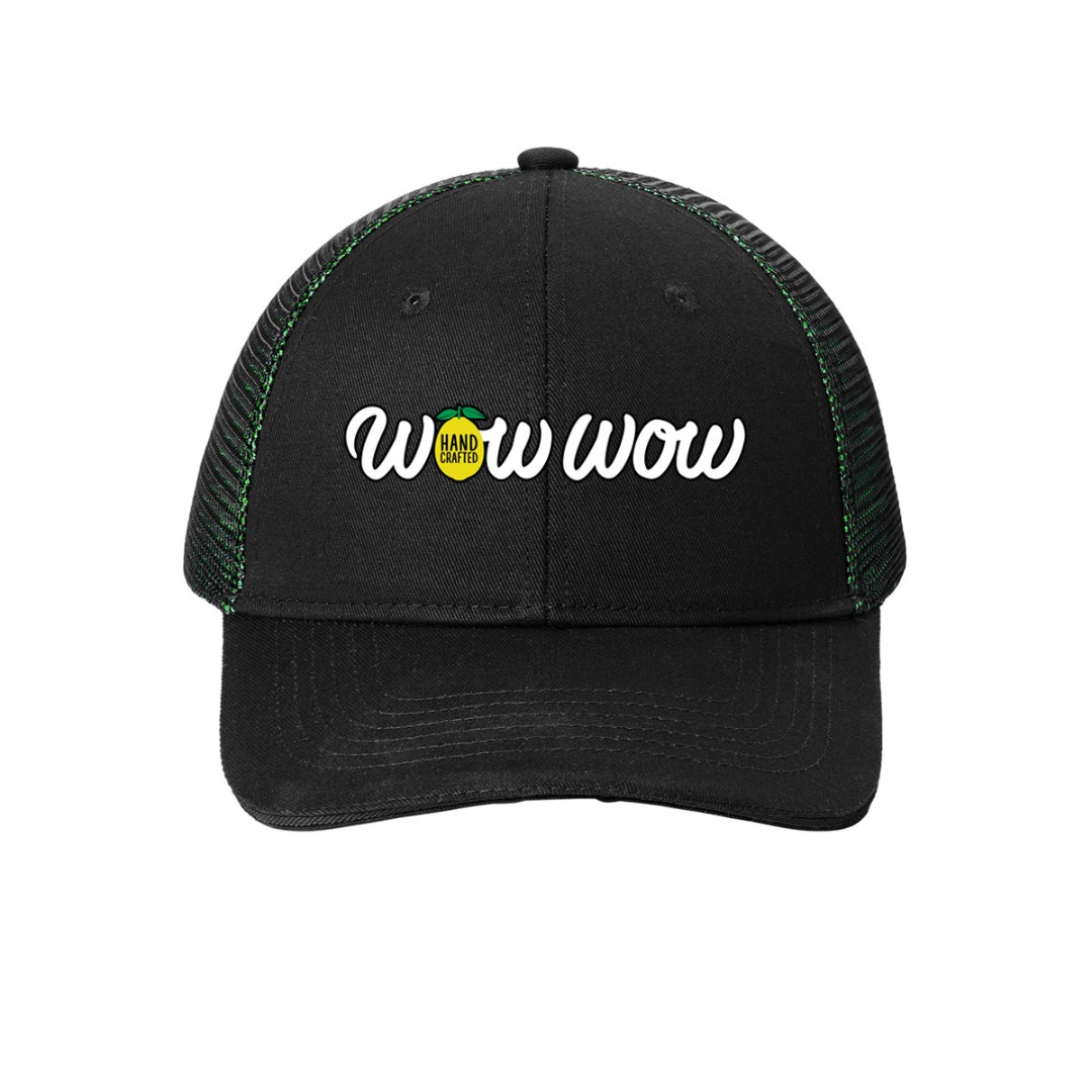 Double Mesh Snapback Sandwich Bill Cap